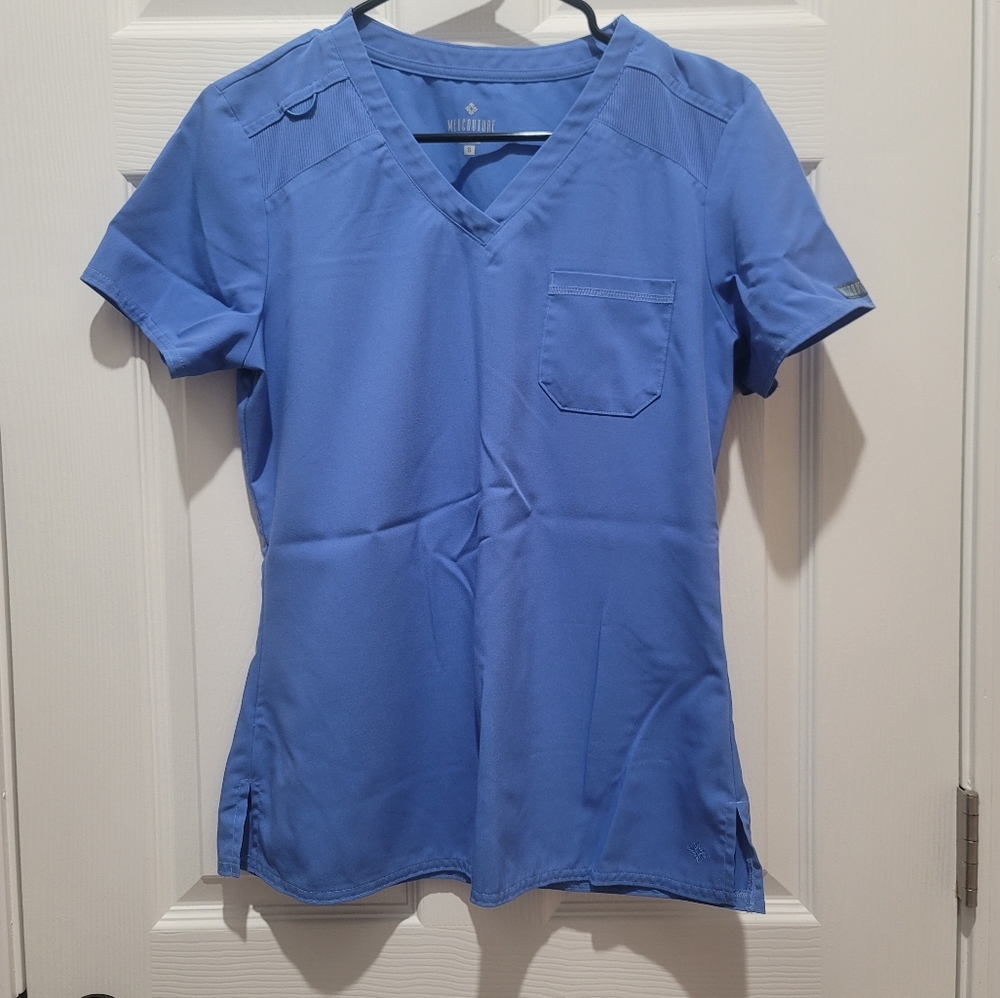 Med Couture Ceil Blue Scrub Top